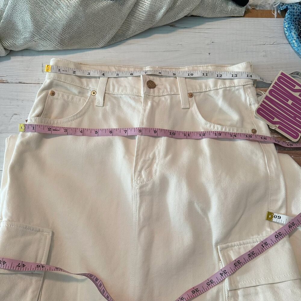 MOTHER SNACKS! The Fun Dip Cargo Maxi Skirt Natural Size 25 - Picture 8 of 11